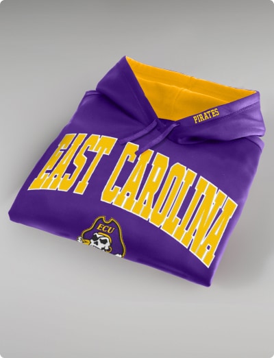 East Carolina University ECU Drawstring Backpack - Purple Cotton Canvas Cinch Bag
